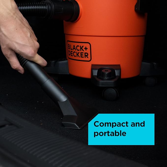 BLACK+DECKER Shop Vacuum Wet and Dry, 4 Gallon 3-in-1 Portable Shop Vac - Image 6
