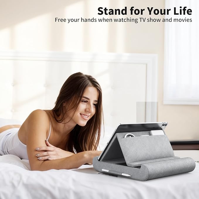 CreaDream Tablet Pillow Stand, Foldable Tablet Holder - Image 2