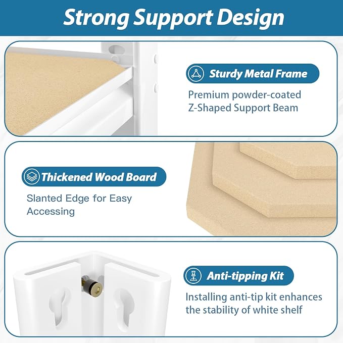 PrimeZone 36" W x 16" D x 72" H Closet Storage Shelves - Image 7