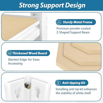 PrimeZone 2 Packs 36" W x 16" D x 72" H Closet Storage Shelves - Image 7