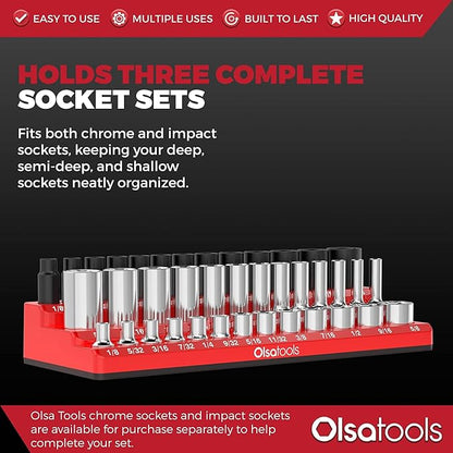 Olsa Tools Magnetic Socket Organizer - Image 3