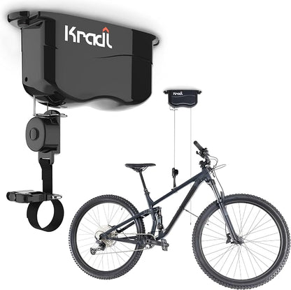 Kradl - Ceiling Mount Bike Lift and Rack. Bicycle Storage Hoist Without by Kradl