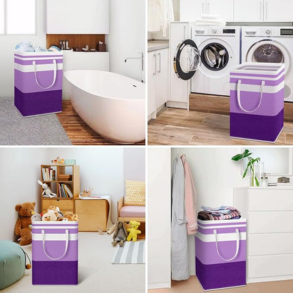 HomeHacks 2 Pack Large Laundry Baskets, Waterproof, Freestanding Laundry Hampers - Image 6