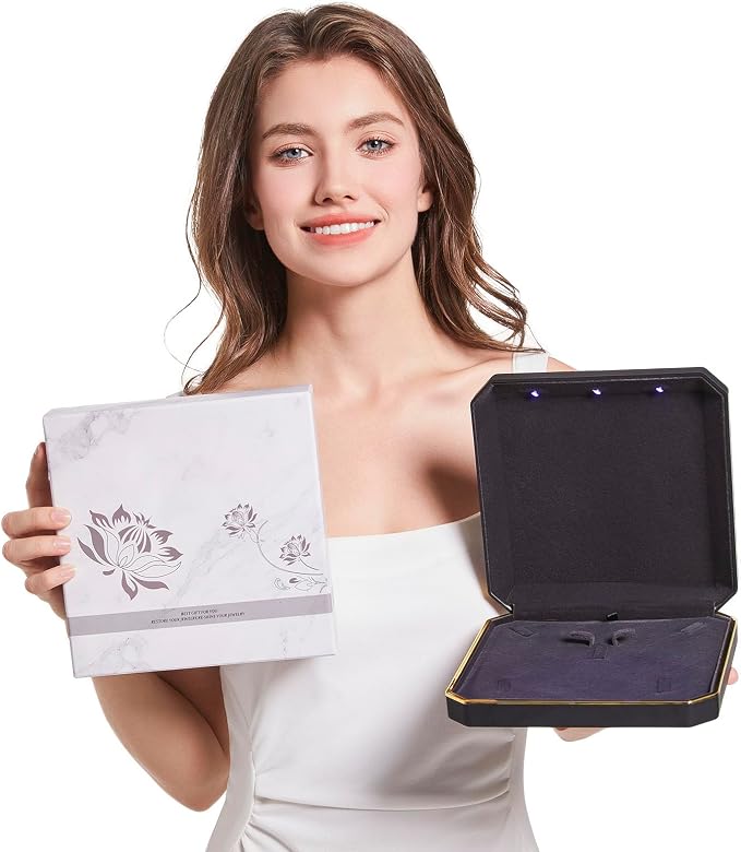 HSLFUAI Large Necklace Box, Necklace Gift Box - Image 2