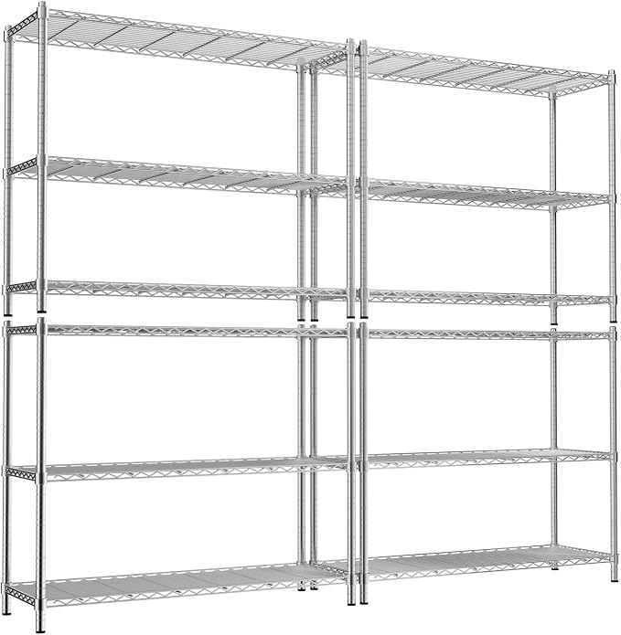 Storage Shelves, 3-Tier Adjustable Metal Industrial Utility Shelf Rack by Unknown