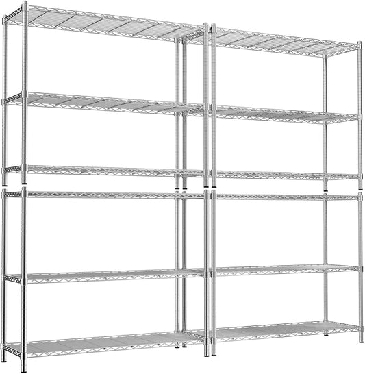 Storage Shelves, 3-Tier Adjustable Metal Industrial Utility Shelf Rack by Unknown