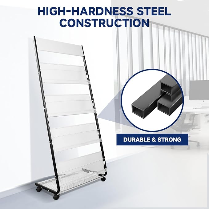 4-Tier Floor-Standing Magazine Rack - Image 4