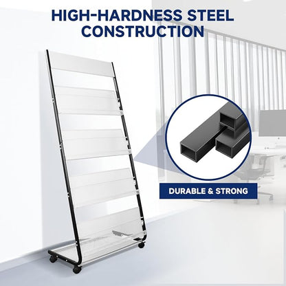 4-Tier Floor-Standing Magazine Rack - Image 4