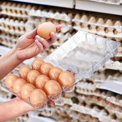 Zubebe 200 Pieces Clear Plastic Egg Carton - Image 6