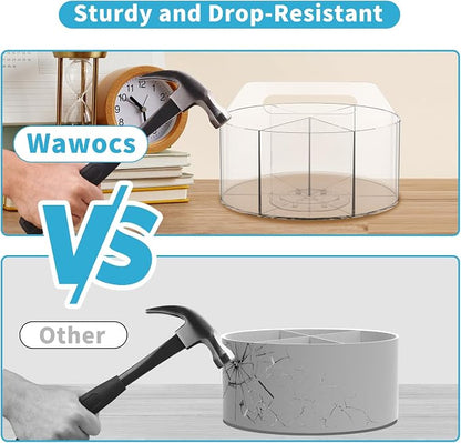 Acrylic Desk Organizer Clear Pen Holder 2 Packs, 360 Degree Pencil Holder - Image 4