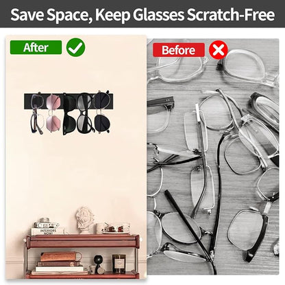2 Pack Wooden Sunglasses Organizer Wall Mounted - Image 4