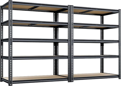 72"H Storage Shelves heavy duty, 2000LBS Garage Shelving, 5 Tier Metal Shelving by CypBedCozyHomeLiving