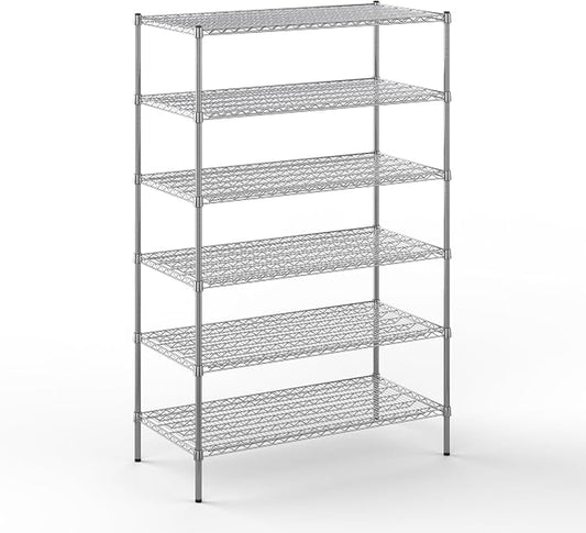 24" Deep x 48" Wide x 74" Height Wire Shelving Kit | 6-Tier | NSF Commercial by Regal+Altair