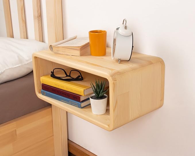 Floating Nightstand Wooden, Bedside Table, Nightstand Shelf, Wall Mounted - Image 8