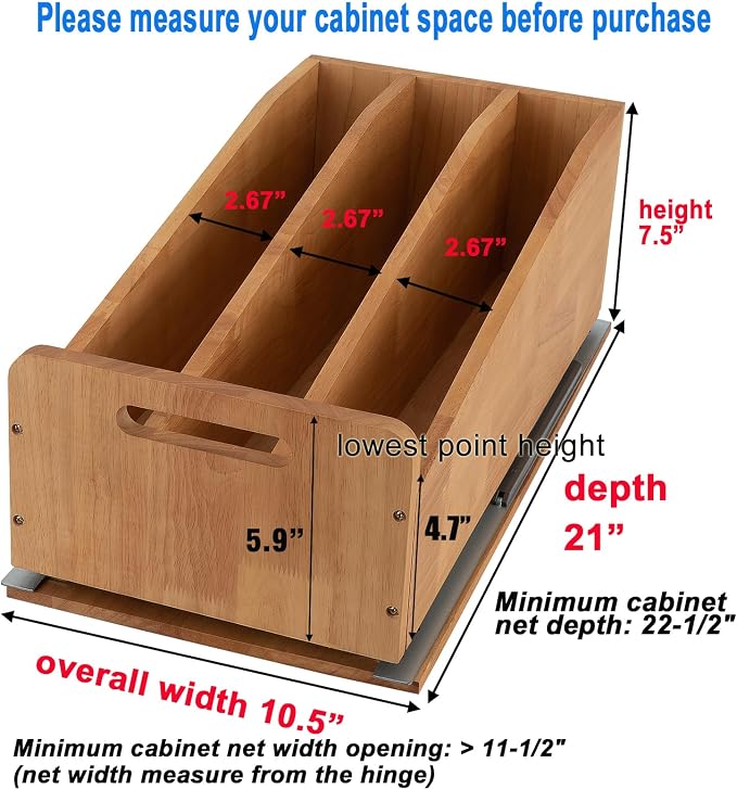 DINDON Pull Out Cabinet Organizer - Image 3