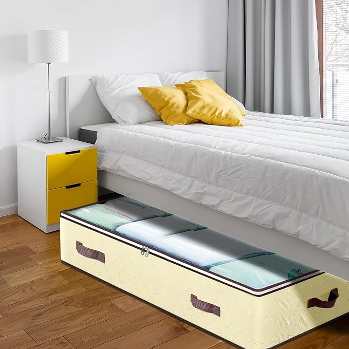 90L Under Bed Storage Containers, Underbed Toy Organizers and Clothing Storage - Image 4