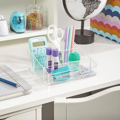 STORi Clear Plastic Small Countertop Vanity Makeup Organizer, Compact - Image 4