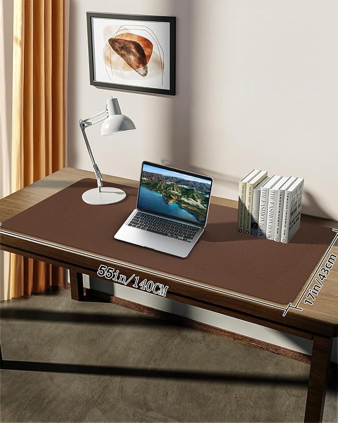 Extra Large Desk mat, Leather Desk Pad Protector, Office Desk Mat, Mouse Pad - Image 7