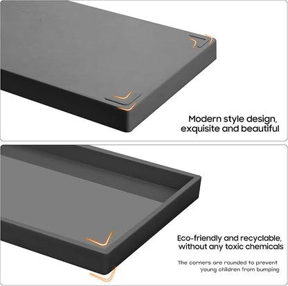 Vanity and Bathroom Tray, 7.7" ABS Countertop Organizer, Waterproof Vanity Tray - Image 6