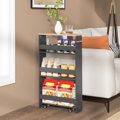 LOKO Slim Storage Cart, 4-Tier Rolling Cart - Image 4