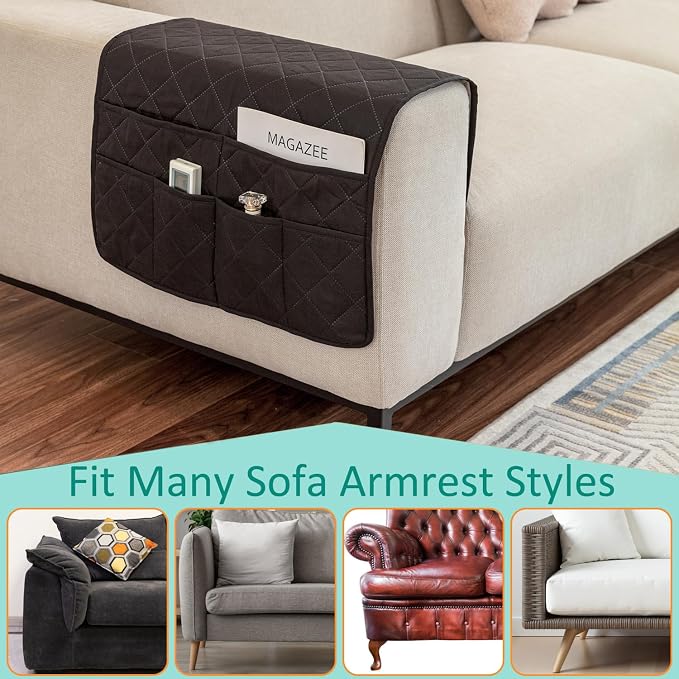 Remote Control Holder for Recliner Armchair Caddy Couch Armrest Organizer - Image 6