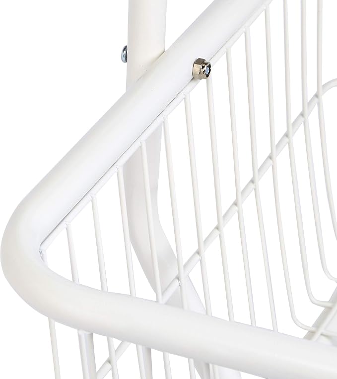 Amazon Basics Rectangular Laundry Hamper Basket Butler Cart - Image 4