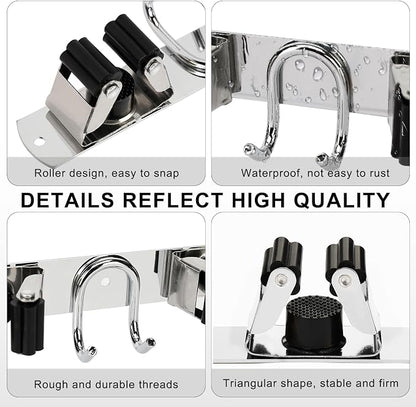 Mop Broom Holder Wall Mount - Image 4
