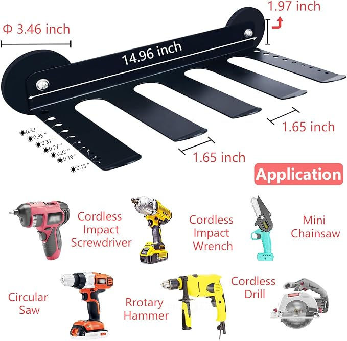 MUTUACTOR Power Tool Organizers and Storage Drill Tools Holder Magnetic Mount - Image 5