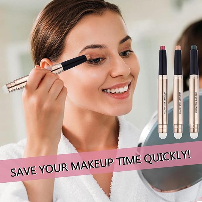 Romantic Red Eyeshadow Stick Makeup, Highlighter Matte Cream Eye Shadow Pencil - Image 2