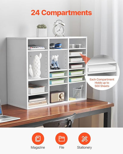 VEVOR Literature Organizer, 24 Compartments Office Mailbox - Image 4