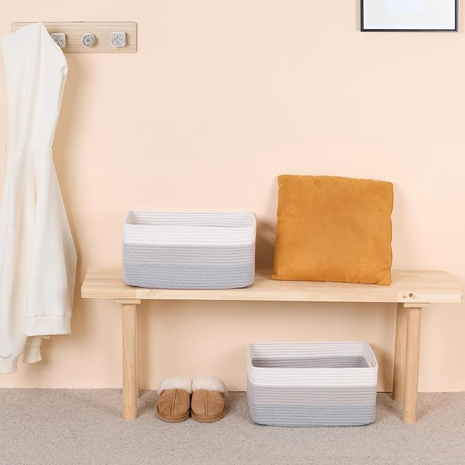 Large Storage Baskets for Shelves, Closet Organizers Bins for Clothes Blanket - Image 6
