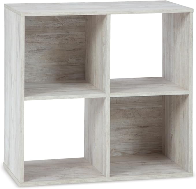Signature Design by Ashley Paxberry Coastal 4 Cube Storage Organizer or Bookcase by SignatureDesignbyAshley