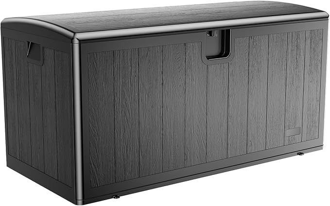 JEKO&JEKO 110 Gallon Outdoor Storage Box, Large Plastic Deck Box - Image 7