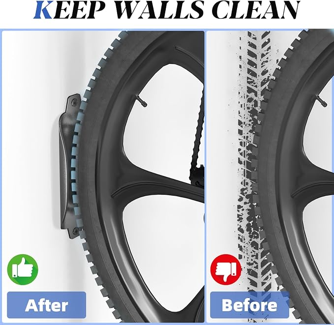 Goovilla Swivel Bike Wall Mount 1 Pack, Space Saving Bike Hangers - Image 4