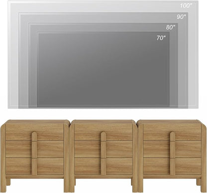 WAMPAT 3 in 1 9 Drawer Dresser for Bedroom, 94.5" Wide Mid Century Modern Wide - Image 9