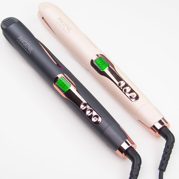 ANGENIL Pro Twist Ceramic Flat Iron 1 Inch, Dual Voltage Hair Straightener and - Image 8