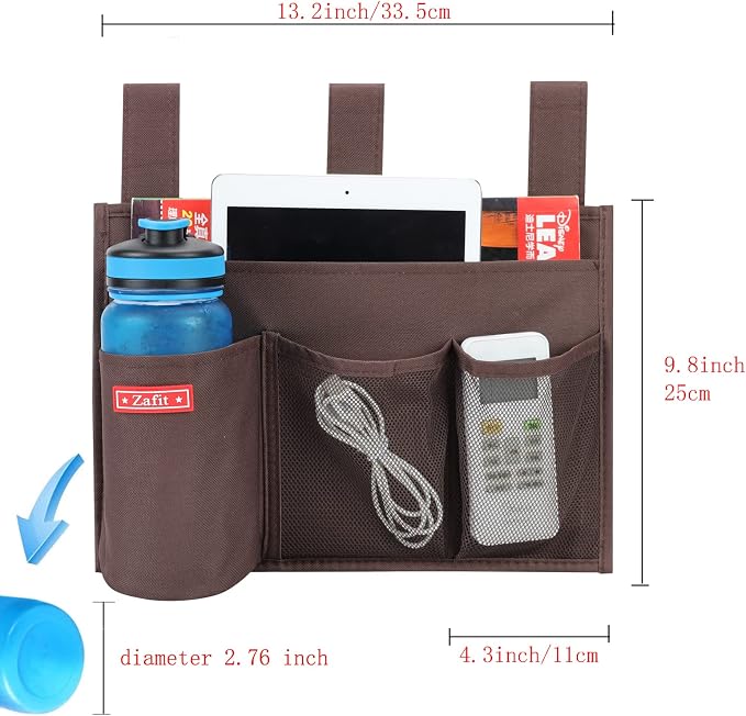 Hanging Bedside Caddy, Bedside Storage Organizer - Image 3