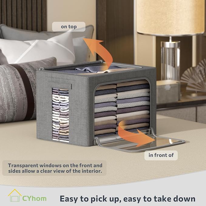 CYhom Extra Large Clothes Storage Bins - Image 2