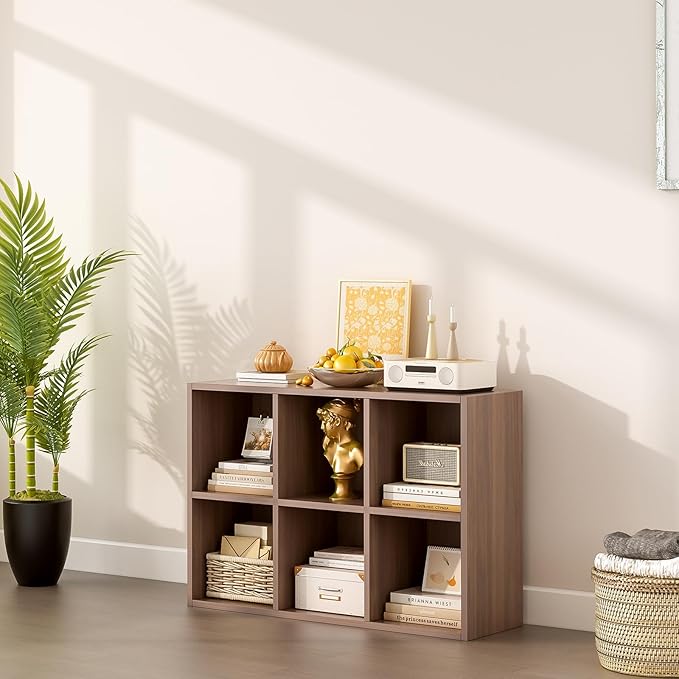 6-Cube Storage Shelf Bookcase - Image 3