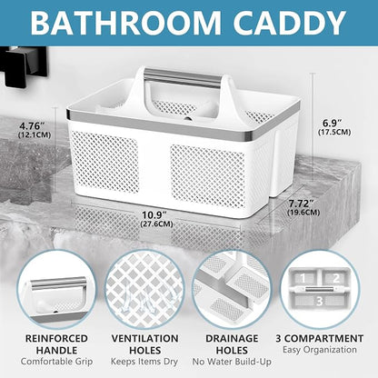 Plastic Shower Caddy Dorm: Portable Bathroom Caddy Organizer - Image 2