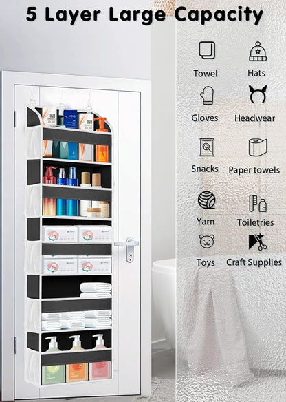 1 Pack Over The Door Organizer Storage, Hanging Organizer Closet - Image 5