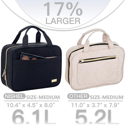 NISHEL Travel Toiletry Bag for women, Portable Hanging Organizer for - Image 3