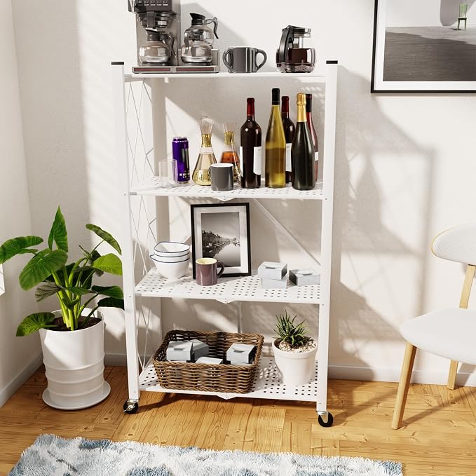 4 Tier Foldable Storage Shelf - Image 2