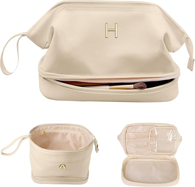 Customizable Gifts for Girls Age 10-12 12-14 14-16 16-18, Large Makeup Bag by Vogewood