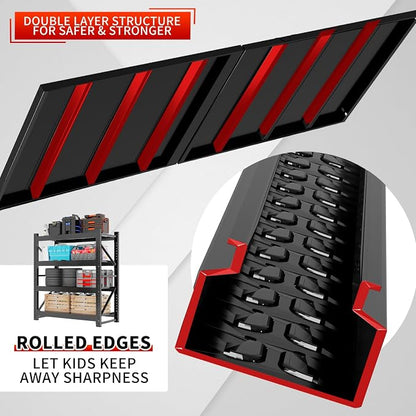 5000LBS Storage Shelves, 4 Tier Metal Garage Shelves Industrial Shelving - Image 7
