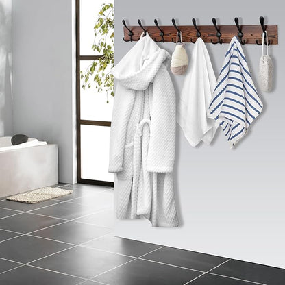 32.2'' Large Coat Rack Wall Mount Coat Hooks Coat Hanger - Image 5