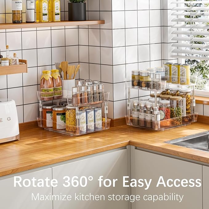 2 Tier Lazy Susan Organizer - Image 2