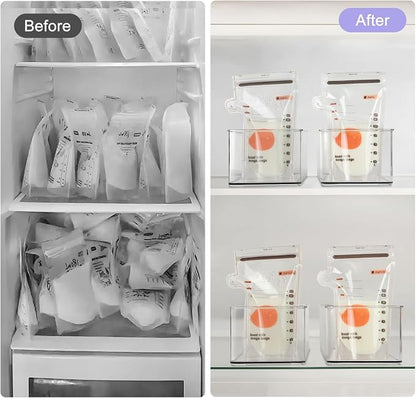 Hudgan 4 Pcs Storage Container Breastmilk - Image 2