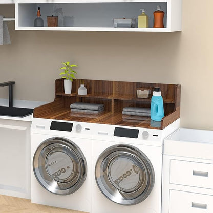 2-Tier Washer Dryer Countertop, Wood Laundry Countertop - Image 7