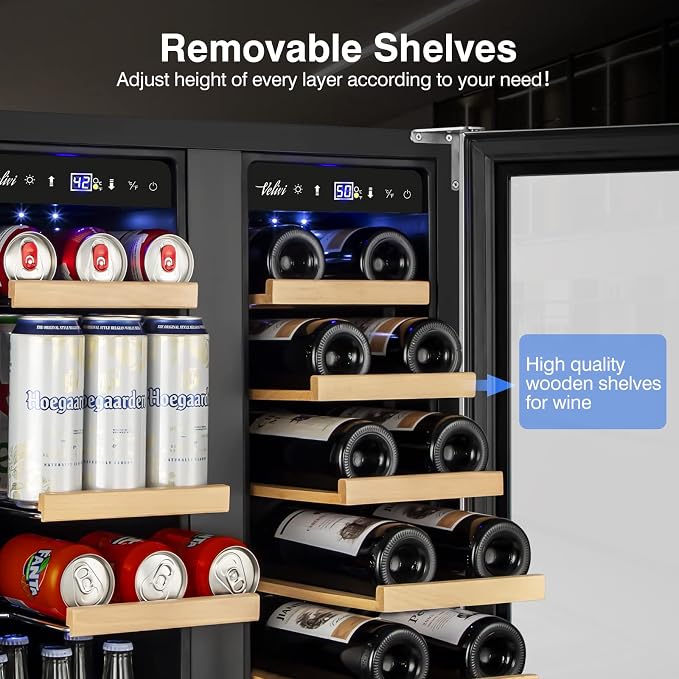 24-Inch Dual Zone Wine and Beverage Refrigerator - Image 4
